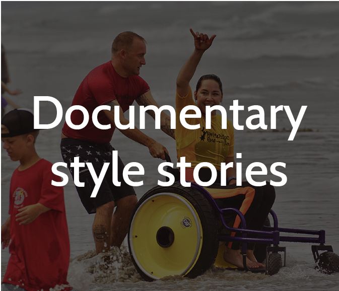Documentary style stories